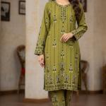 Women’s Digital Print Two-Piece Set – Stylish Tunic & Matching Pants Outfit