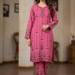 Women’s Digital Print Two-Piece Set – Stylish Tunic & Matching Pants Outfit